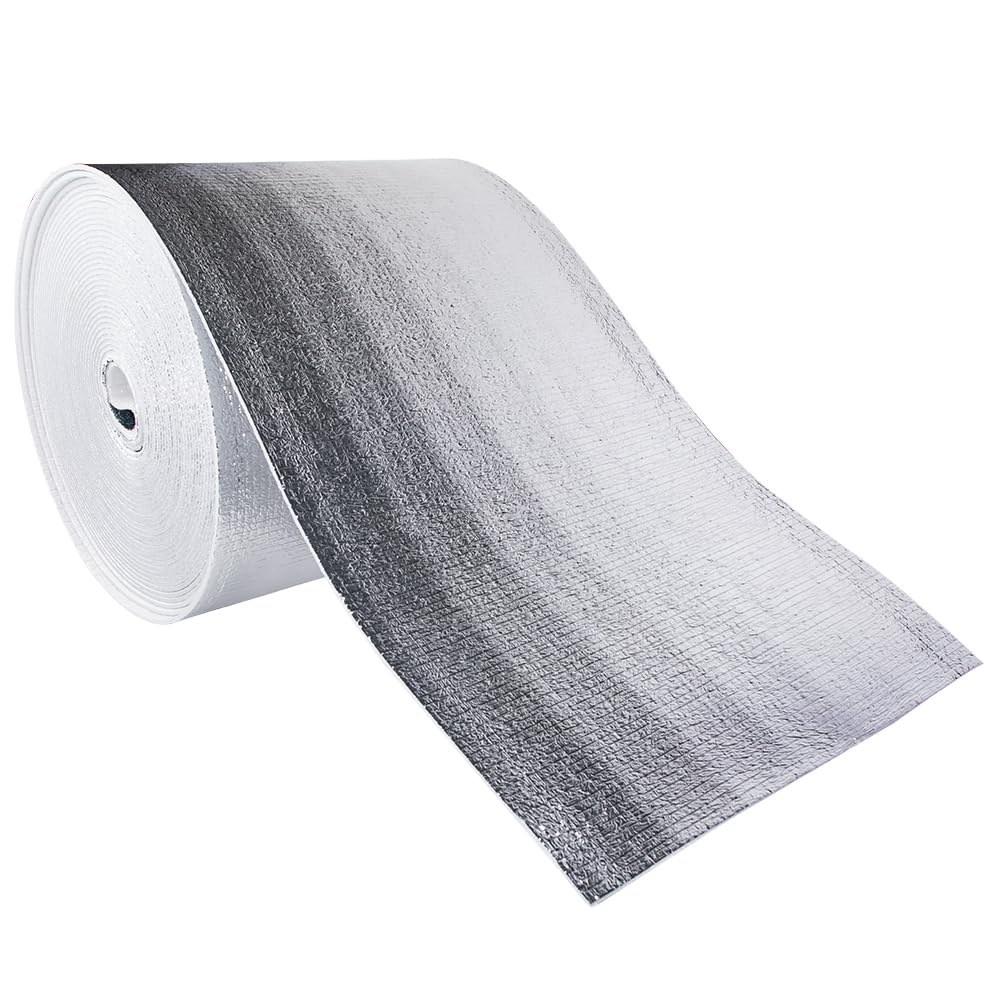 NASATEK Foam Core Reflective Insulation Garage Door White Foil